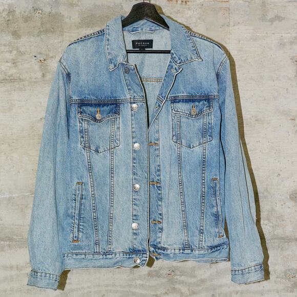 PacSun Medium Classic Denim Jacket Size L Mens or Unisesx - Picture 4 of 7